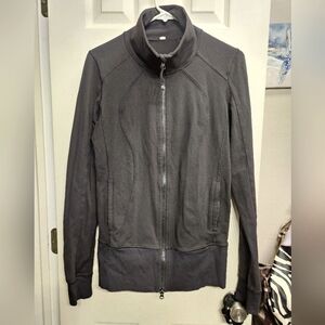 Lululemon nice asana jacket Hooded Sweatshirt black womens size 8